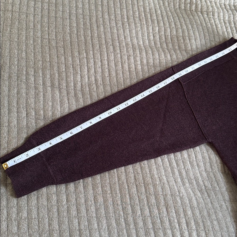nwt merino wool pullover sweater in heather chocolate - Picture 9 of 9